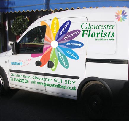 Vehicle signage graphics and wraps Stroud